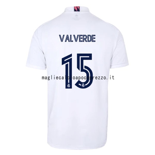 NO.15 Valverde Prima Maglia Real Madrid 2020 2021 Bianco