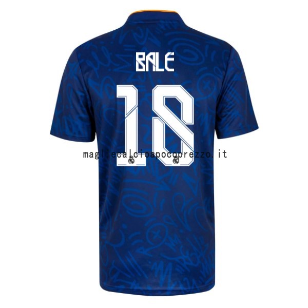 NO.18 Bale Seconda Maglia Real Madrid 2021 2022 Blu