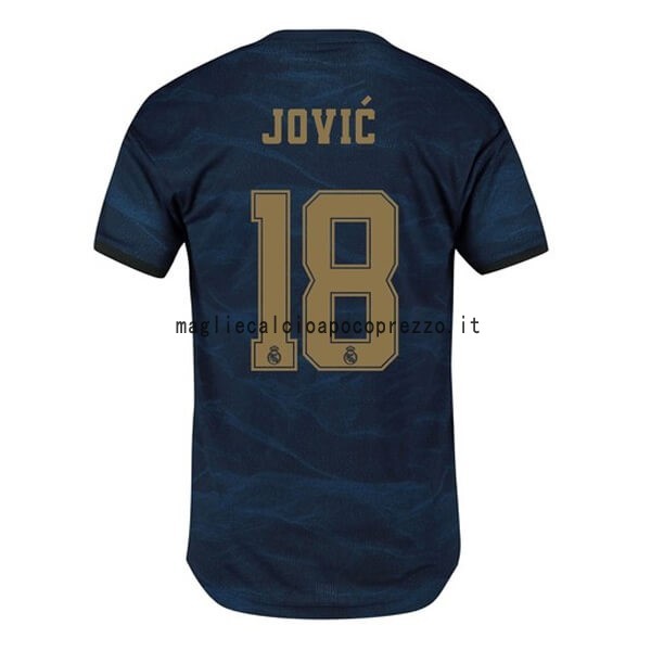NO.18 Jovic Seconda Maglia Real Madrid 2019 2020 Blu