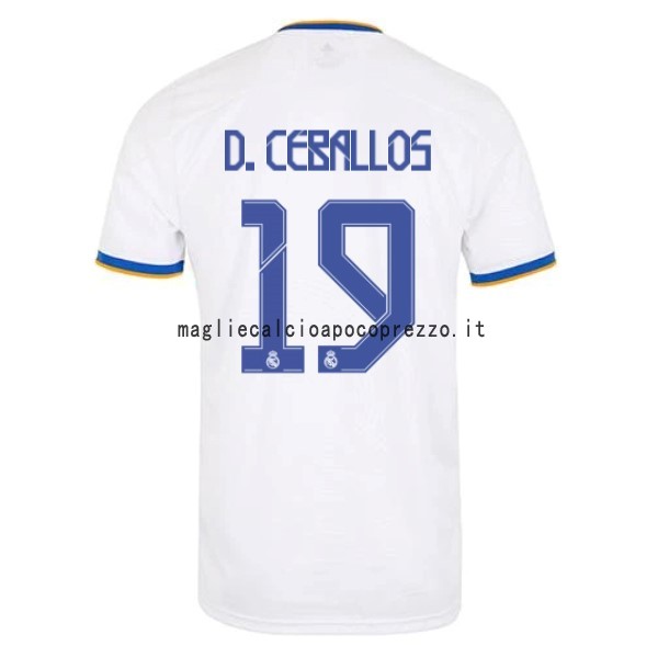 NO.19 D.Ceballos Prima Maglia Real Madrid 2021 2022 Bianco