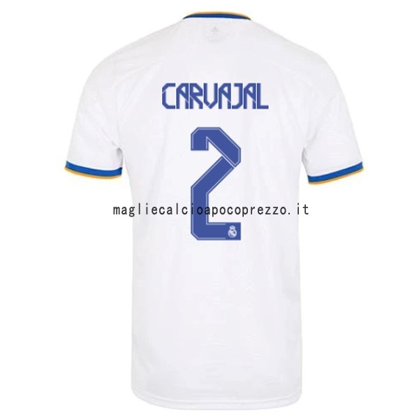 NO.2 Carvajal Prima Maglia Real Madrid 2021 2022 Bianco