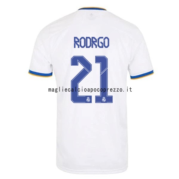 NO.21 Rodrygo Prima Maglia Real Madrid 2021 2022 Bianco