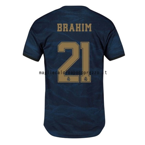 NO.21 Brahim Seconda Maglia Real Madrid 2019 2020 Blu