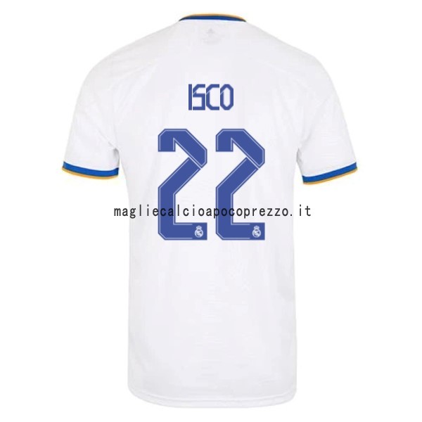 NO.22 Isco Prima Maglia Real Madrid 2021 2022 Bianco