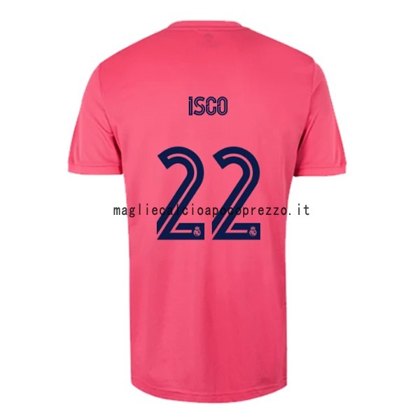 NO.22 Isco Seconda Maglia Real Madrid 2020 2021 Rosa