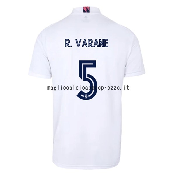 NO.5 Varane Prima Maglia Real Madrid 2020 2021 Bianco