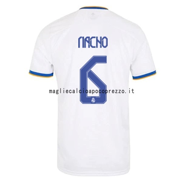 NO.6 Nacho Prima Maglia Real Madrid 2021 2022 Bianco