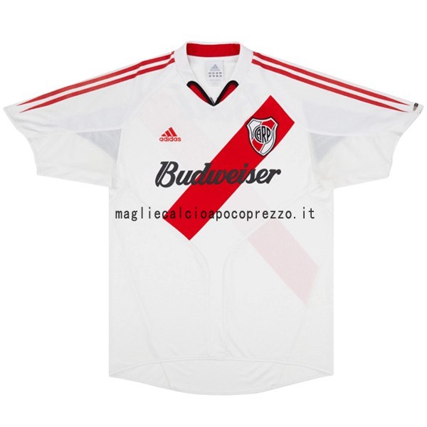 Prima Maglia River Plate Retro 2004 2005 Bianco