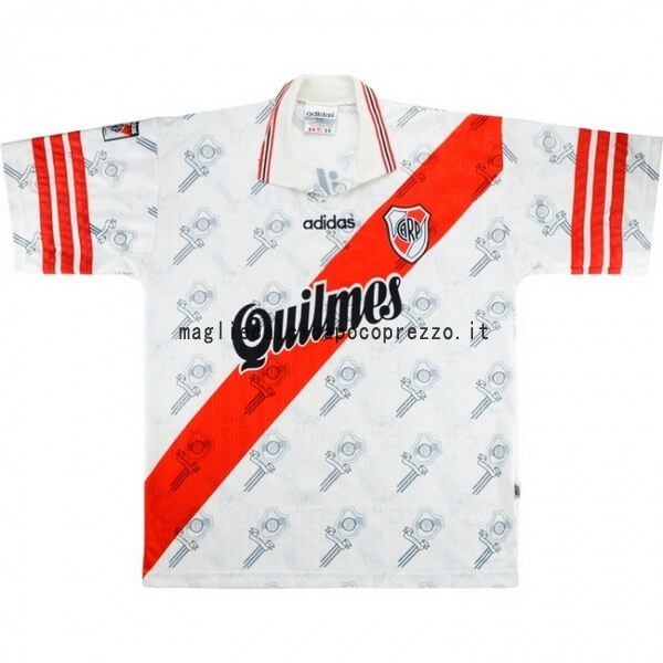 Prima Maglia River Plate Stile rétro 1996 Bianco