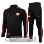Set Completo Lunga Zip Giacca Manchester United 2025 2026 Nero Rosso Set Completo Lunga Zip Giacca Manchester United 2025 2026 Nero Rosso