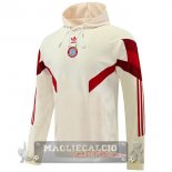 Felpe Con Cappuccio Bayern Munich 2024 2025 Giallo Rosso Felpe Con Cappuccio Bayern Munich 2024 2025 Giallo Rosso