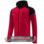 Giacca Felpa Cappuccio AC Milan 2024-25 Negro Rojo Giacca Felpa Cappuccio AC Milan 2024-25 Negro Rojo