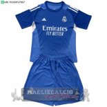 Portiere Set Completo Bambino Real Madrid 2025 2026 Blu Portiere Set Completo Bambino Real Madrid 2025 2026 Blu