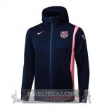 Lunga Zip Giacca Felpa Cappuccio Barcelona 2025 2026 Blu Navy Rosa Lunga Zip Giacca Felpa Cappuccio Barcelona 2025 2026 Blu Navy Rosa