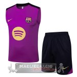 Set Completo Maglia Formazione Senza Maniche Barcelona 2025 2026 Purpureo Giallo Set Completo Maglia Formazione Senza Maniche Barcelona 2025 2026 Purpureo Giallo