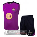 Set Completo Maglia Formazione Senza Maniche Barcelona 2025 2026 Purpureo Giallo Set Completo Maglia Formazione Senza Maniche Barcelona 2025 2026 Purpureo Giallo