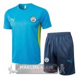 Set Completo Maglia Formazione Manchester City 2024 2025 Blu Set Completo Maglia Formazione Manchester City 2024 2025 Blu