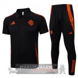 Internacional Nero Maglia POLO Set Completo 2025 2026 Internacional Nero Maglia POLO Set Completo 2025 2026
