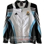 Giacca a vento Real Madrid 2025 2026 Bianco Blu Nero Giacca a vento Real Madrid 2025 2026 Bianco Blu Nero