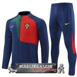 Portogallo Insieme Completo Rosso Nero Giacca 2022-23 Portogallo Insieme Completo Rosso Nero Giacca 2022-23