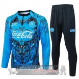Set Completo Felpa Allenamento Formazione Napoli 2025 2026 Blu Nero Set Completo Felpa Allenamento Formazione Napoli 2025 2026 Blu Nero