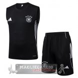 Senza Maniche Maglia Formazione Set Completo Germania 2025 Nero Senza Maniche Maglia Formazione Set Completo Germania 2025 Nero