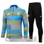Set Completo Felpa Allenamento Formazione Real Madrid 2025 2026 Blu Giallo Nero Set Completo Felpa Allenamento Formazione Real Madrid 2025 2026 Blu Giallo Nero