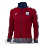 Lunga Zip Giacca Arsenal 2025 2026 Borgogna Blu Lunga Zip Giacca Arsenal 2025 2026 Borgogna Blu
