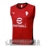 Formazione Senza Maniche AC Milan 2025 2026 Rosso Nero Formazione Senza Maniche AC Milan 2025 2026 Rosso Nero