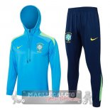 Set Completo Chaqueta Con Capucha Brasilee 2024 Blu I Verde Set Completo Chaqueta Con Capucha Brasilee 2024 Blu I Verde