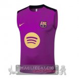 Maglia Formazione Senza Maniche Barcelona 2025 2026 Purpureo Giallo Maglia Formazione Senza Maniche Barcelona 2025 2026 Purpureo Giallo