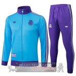 Set Completo Lunga Zip Giacca Bambino Real Madrid 2025 2026 Blu Purpureo Set Completo Lunga Zip Giacca Bambino Real Madrid 2025 2026 Blu Purpureo