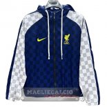 Giacca a vento Liverpool 2025 2026 Blu Bianco Giacca a vento Liverpool 2025 2026 Blu Bianco