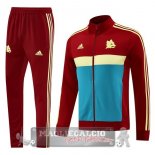 Set Completo Ropa Deportiva Con Cremallera Larga AS Roma 2024 2025 Rosso Set Completo Ropa Deportiva Con Cremallera Larga AS Roma 2024 2025 Rosso