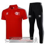Flamenco Rosso Nero Maglia POLO Set Completo 2025 2026 Flamenco Rosso Nero Maglia POLO Set Completo 2025 2026
