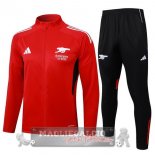 Set Completo Lunga Zip Giacca Arsenal 2025 2026 Rosso Nero Set Completo Lunga Zip Giacca Arsenal 2025 2026 Rosso Nero