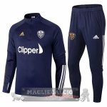 Leeds United Insieme Completo Blu Navy Giacca 2020-21 Leeds United Insieme Completo Blu Navy Giacca 2020-21