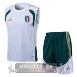 Formazione Senza Maniche Set Completo Italia 2026 Bianco Verde Formazione Senza Maniche Set Completo Italia 2026 Bianco Verde