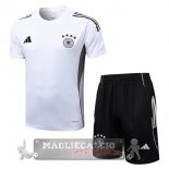 Maglia Formazione Set Completo Germania 2025 Bianco Nero Maglia Formazione Set Completo Germania 2025 Bianco Nero