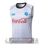 Maglia Senza Maniche Formazione Napoli 2025 2026 Bianco Rosso Maglia Senza Maniche Formazione Napoli 2025 2026 Bianco Rosso