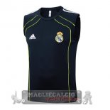Maglia Formazione Senza Maniche Real Madrid 2025 2026 Blu Navy Verde Maglia Formazione Senza Maniche Real Madrid 2025 2026 Blu Navy Verde