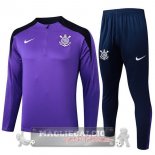 Set Completo Felpa Allenamento Formazione Corinthians Paulista 2025 2026 Purpureo Set Completo Felpa Allenamento Formazione Corinthians Paulista 2025 2026 Purpureo