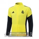 Lunga Zip Giacca Real Madrid 2025 2026 Giallo Nero Lunga Zip Giacca Real Madrid 2025 2026 Giallo Nero