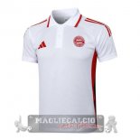 Bayern Monaco Bianco I Rosso Maglia POLO 2025 2026 Bayern Monaco Bianco I Rosso Maglia POLO 2025 2026