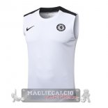 Chelsea Maglia Formazione Senza Maniche 2025 2026 Bianco Nero Chelsea Maglia Formazione Senza Maniche 2025 2026 Bianco Nero