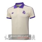 Real Madrid Giallo Purpureo Maglia POLO 2025 2026 Real Madrid Giallo Purpureo Maglia POLO 2025 2026