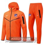 Atletico Madrid Insieme Completo Arancione Giacca 2022-23 Atletico Madrid Insieme Completo Arancione Giacca 2022-23