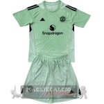 Portiere Set Completo De Bambino Manchester United 2025 2026 Verde Luce Portiere Set Completo De Bambino Manchester United 2025 2026 Verde Luce