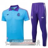 Real Madrid Blu Purpureo Maglia POLO Set Completo 2025 2026 Real Madrid Blu Purpureo Maglia POLO Set Completo 2025 2026
