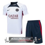 Paris Saint Germain Formazione Set Completo Maglia Calcio 2023-24 Bianco Rosso Blu Paris Saint Germain Formazione Set Completo Maglia Calcio 2023-24 Bianco Rosso Blu